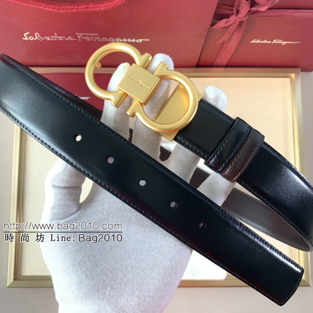 菲拉格慕男士皮帶 Ferragamo精品銅扣腰帶  jjp1951